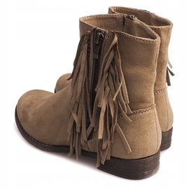 Warme Wildleder Booties Boho RMB-19 Khaki 2