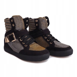 Hohe Sneaker 6981 Schwarz 2