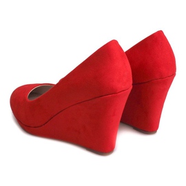 Wildleder Pumps On Wedge 2054 Rot 2