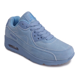 Wildleder Turnschuhe Turnschuhe Turnschuhe B775 Blau 2