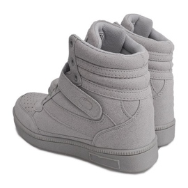 Graue Sneakers mit Keilabsatz XW33268 1