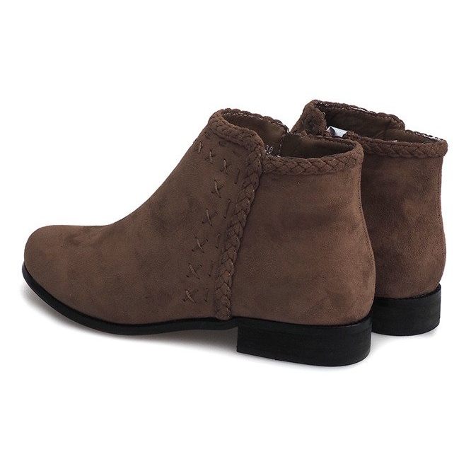 Wildleder Booties Chelsea Boots 100-602 Khaki 1