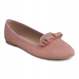 Wildleder Ballerinas mit Schleife 1188-20 Rosa 2