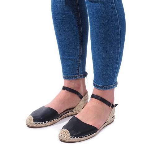 Sandalen Espadrilles Ballerinas 6351 Schwarz 1
