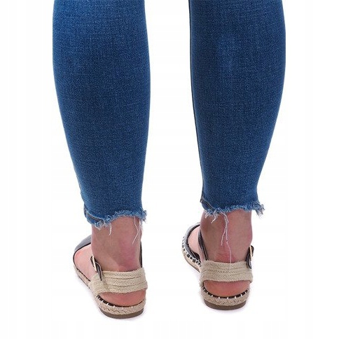 Sandalen Espadrilles Ballerinas 6351 Schwarz 2