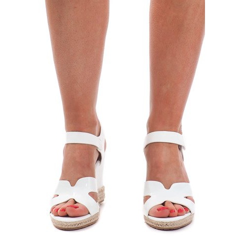 Keilsandalen 5H5670 Weiß braun 1