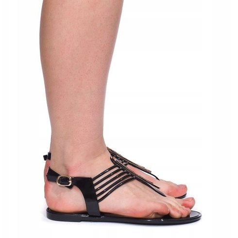 Meliski Sandalen mit Cyrkoniami 001-356 Schwarz 2