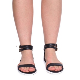 Sandalen mit Reißverschluss 50086 Schwarz 1