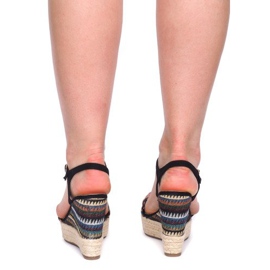 Keilsandalen 100-540 Schwarz 1