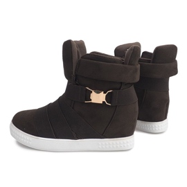 Sneakers mit Keilabsatz 669 Oliv grün 2