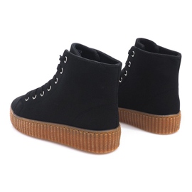 Creepers Stiefel auf der AM-1103 Black Platform schwarz 1