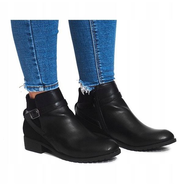 Verziert mit LM-201 Schwarzen Stiefeln 1