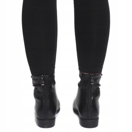 Motorisierte Stiefel mit Nieten LL98 Schwarz 1