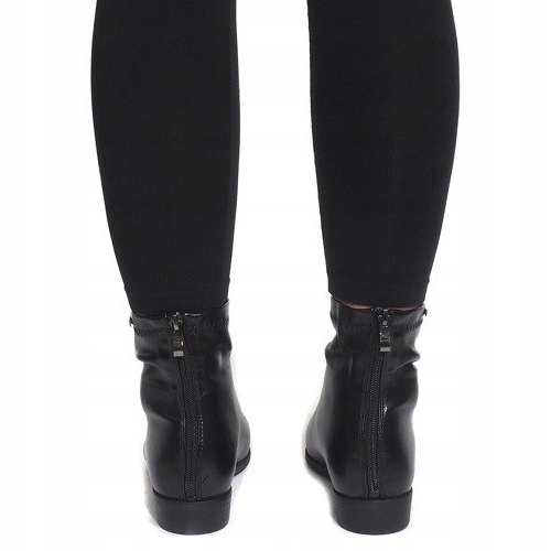 Motorisierte Stiefel mit Nieten LL98 Schwarz 1