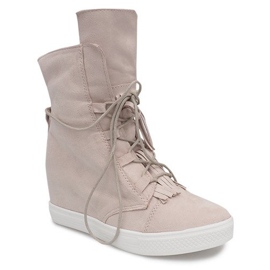Sneakers mit Keilabsatz A30 Beige 1