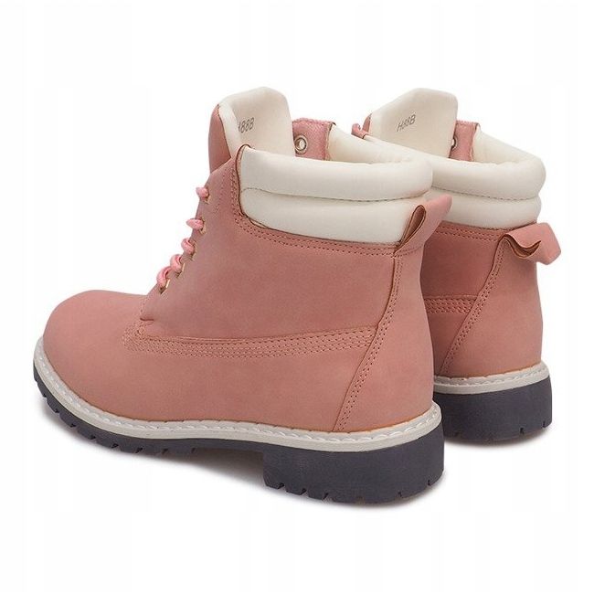 Warme Timber Stiefel H88B Rosa 1