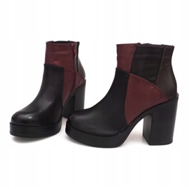 Stiefel auf der Ferse mit Radiergummi YBS280 Schwarz 1