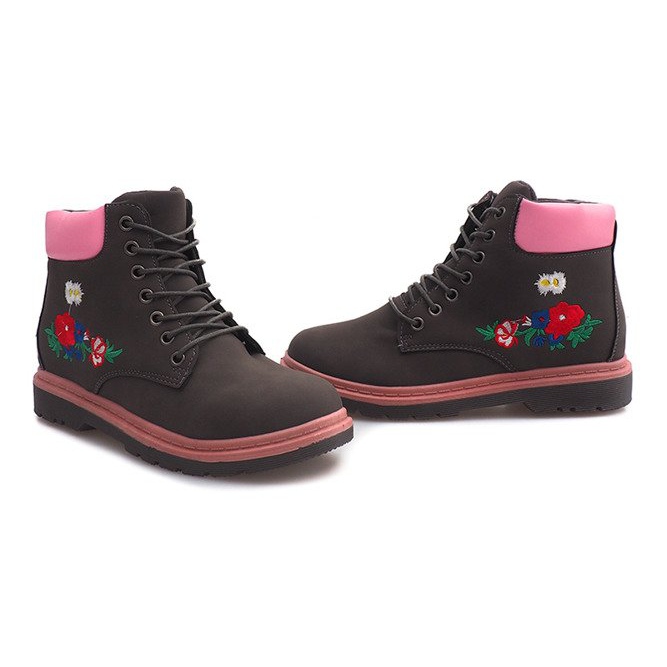 Isolierte Timber Stiefel SJ1669-6 Grau 1