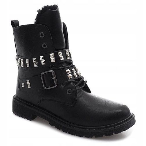 Warme extravagante Stiefel TL0133-1 Schwarz 1