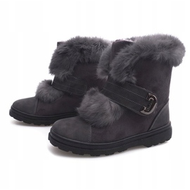 Warme Timberki Bows DD492-4 Grau 1