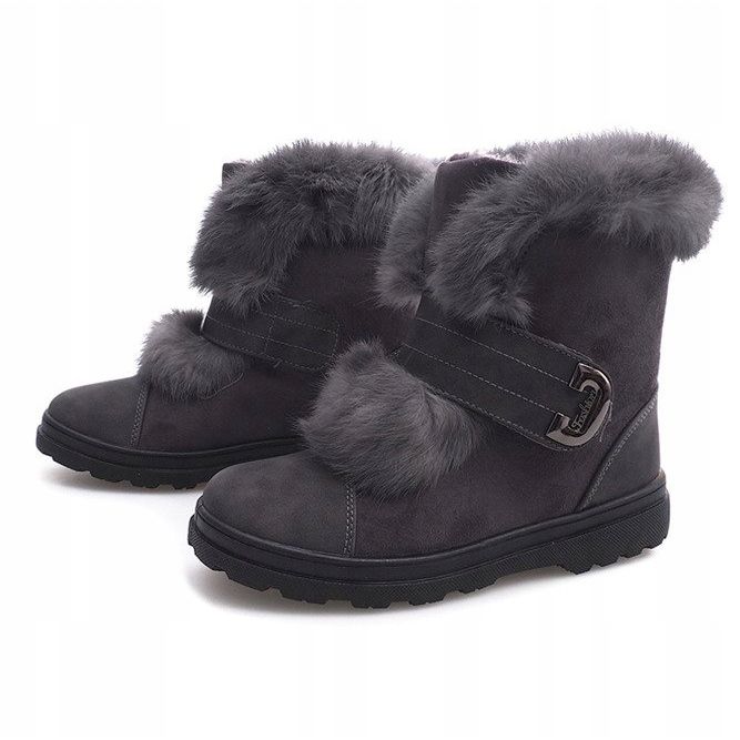 Warme Timberki Bows DD492-4 Grau 1