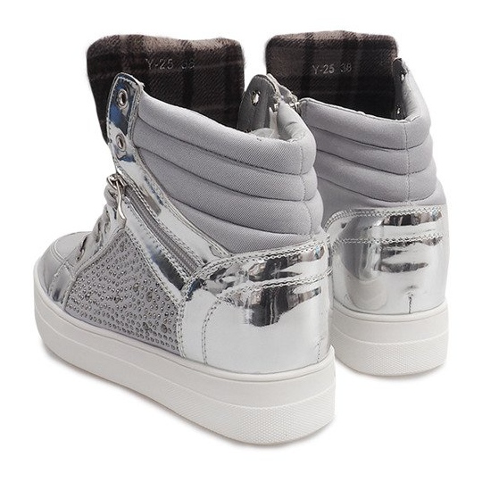 Warme Sneaker Y-25 Silber grau 1