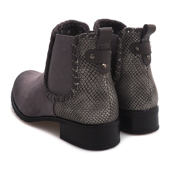 Warme Stiefel C307 Grau 1