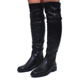 Elegante Stiefel A-8NR2 Schwarz 1