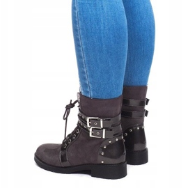 Wildleder Booties A-52 Grau 1