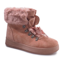 Stiefel mit Fell 8898 Rosa 1