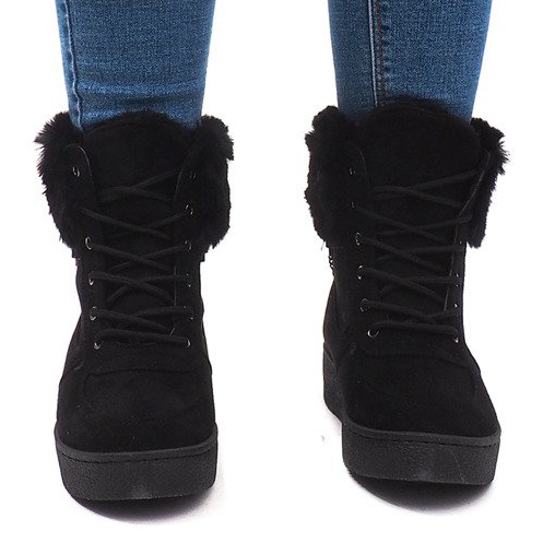 Warme Turnschuhe 16-560 Schwarz 2