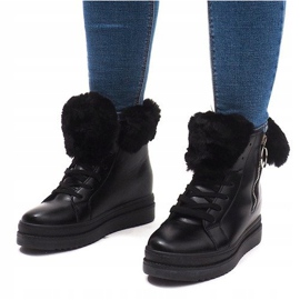 Warme Turnschuhe SJ665-1 Schwarz 2