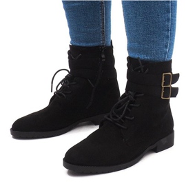 Warm Booties Jodhpurstiefel H7187 Schwarz 1