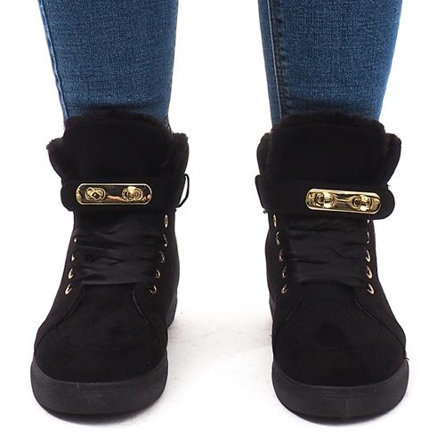 BM Warme Sneaker BOK-1122 Schwarz 2