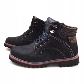 Warme Stiefel A177-17 Marineblau 1