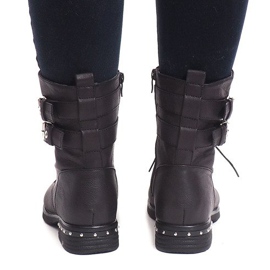 Warme Stiefel 977-PA Schwarz 1