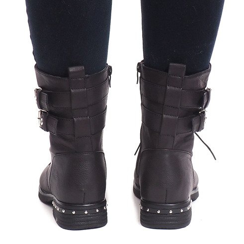 Warme Stiefel 977-PA Schwarz 1