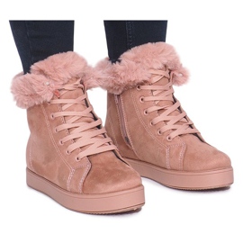 Warme Turnschuhe XY-288 Rosa 2