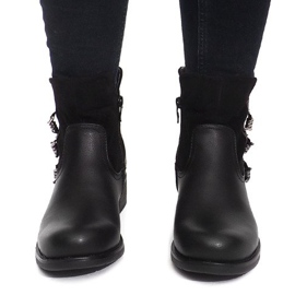 Warme Stiefel 4417 Schwarz 1