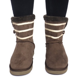 Schwarze Stiefeletten 89-67 Grün 1