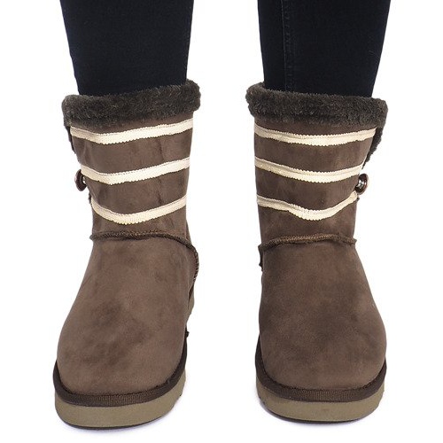 Schwarze Stiefeletten 89-67 Grün 1