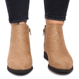 Wildleder Stiefeletten Jodhpur 1510 Beige 1