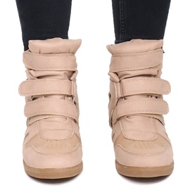 Sneakers mit Keilabsatz BZ8386 Khaki mehrfarbig grün 1