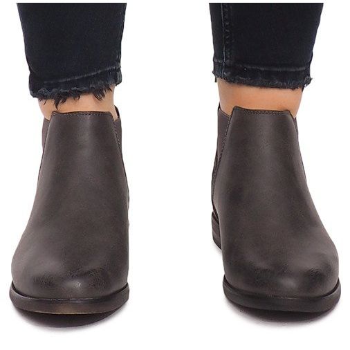 951-PA Graue Stiefel mit Gummizug 1