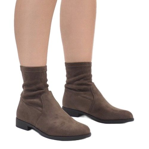 Wildleder Stiefeletten Jodhpur XQ99 Khaki mehrfarbig grün 1