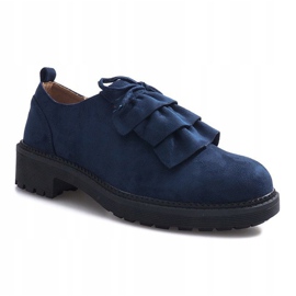 Marineblaue Wildleder Gaia Schuhe 1