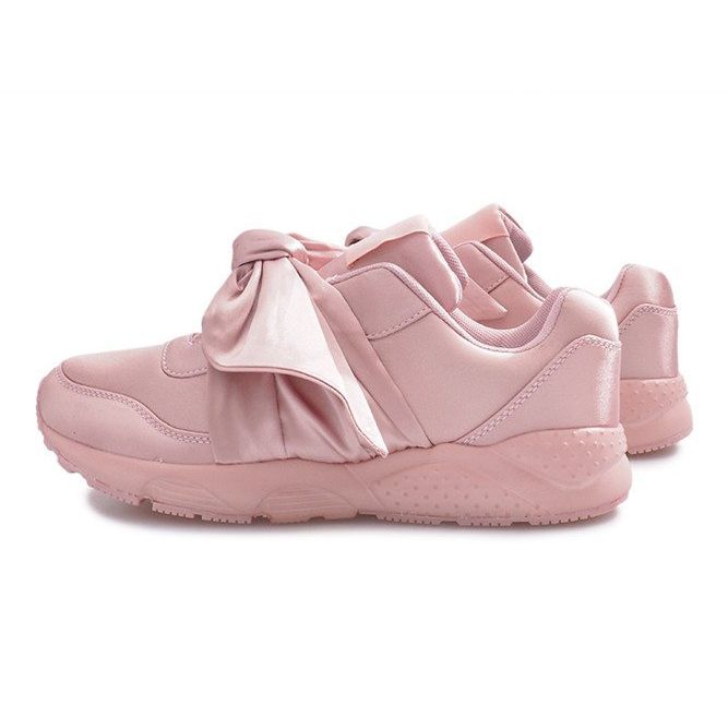 Sport-Sneaker mit Laure-Schleifen rosa 1