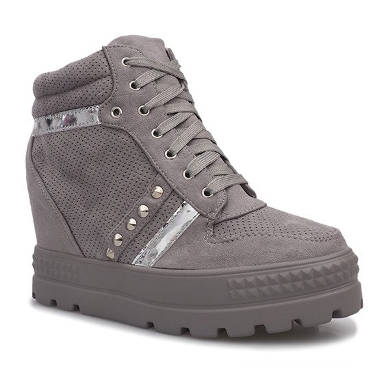 Maxime Sneakers aus grauem Wildleder 2