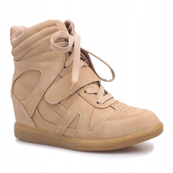 Beige Keilsneaker Nadine 1