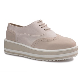 Beige Schnürschuhe von Paulette 2